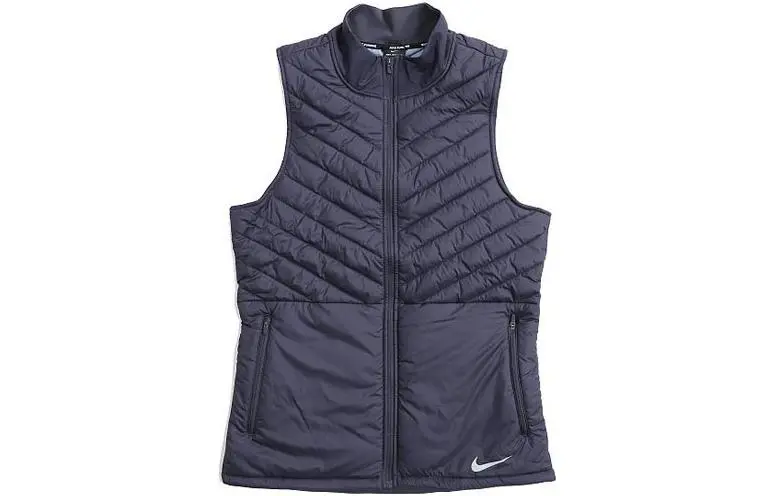 Nike Vests Men's Marine Blue Stand Collar Moderate Other
