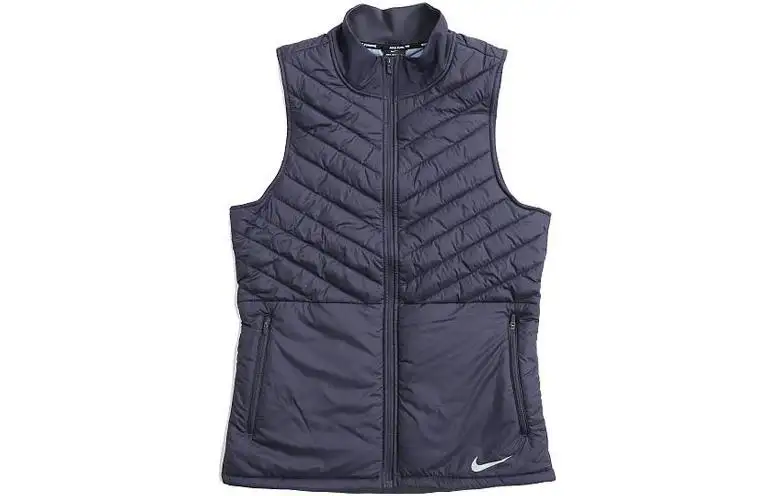 Nike Vests Men's Marine Blue Stand Collar Moderate Other