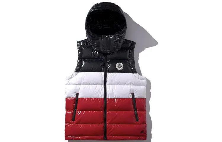 Li Ning Down Vests Men's Multicolor Detachable Hood Thickened