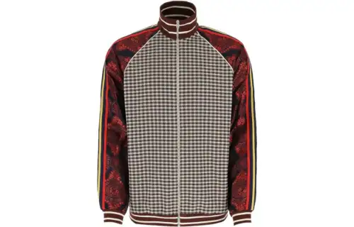 GUCCI Jackets Men's Red Stand Collar Moderate Other