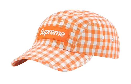 Supreme Gingham Camp Cap