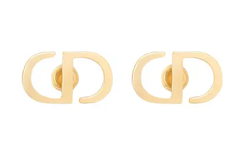 DIOR Stud Earrings Women's Gold