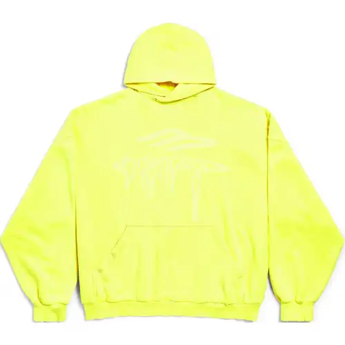Balenciaga Sweatshirt Loose Fit Men's Neon Yellow