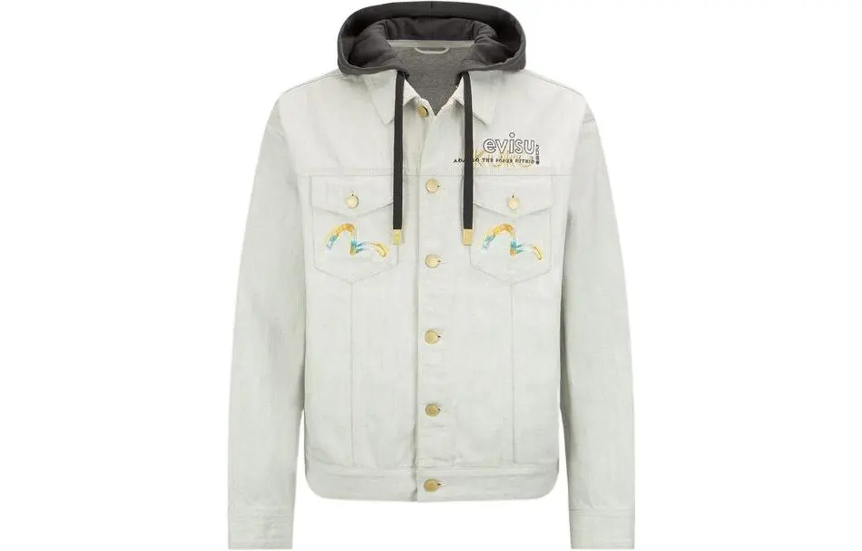 EVISU SS22 Denim Jacket Men's Gray