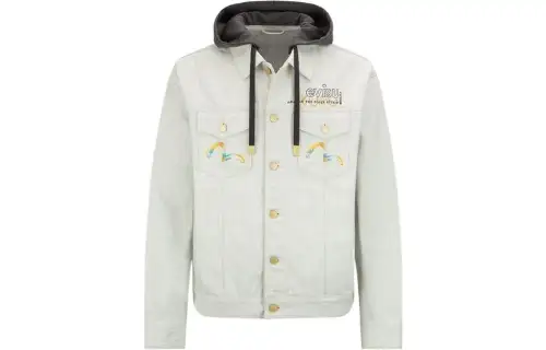 EVISU SS22 Denim Jacket Men's Gray