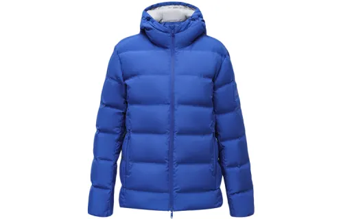 Li Ning Down Jackets Men's Dark Blue Hooded Moderate