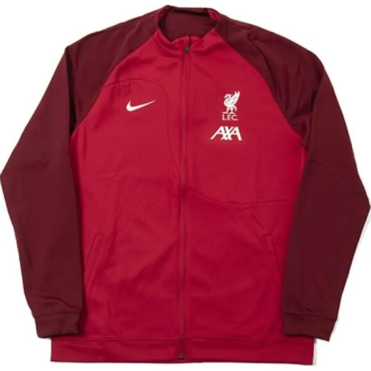 Nike Jackets Men's Red Stand Collar Moderate Straight Fit