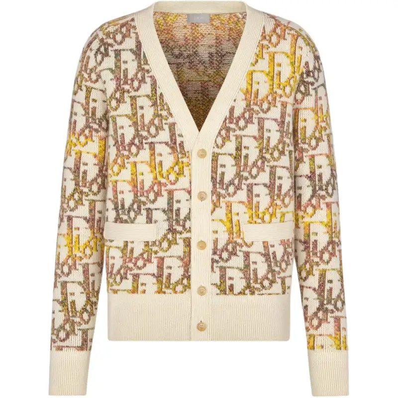 DIOR Dior Quarterly New Products Sweater Men's Yellow