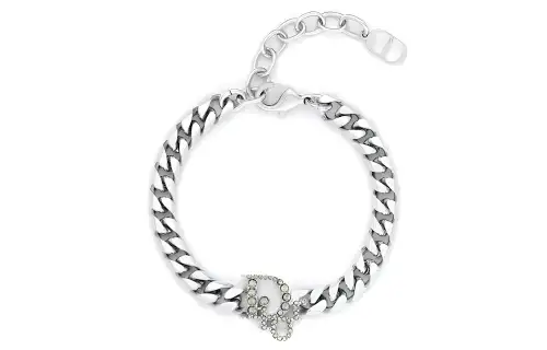 DIOR Brass Bracelets Unisex Silver
