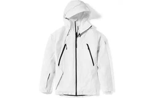 Timberland Outdoor Sports Solid Color Hooded Thickened Mid Length Puffer Jacket Men's White