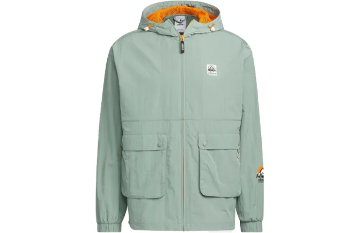 adidas originals Adventure Windbreaker Jacket 'Silver Green'