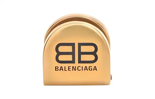 Balenciaga Brass Clip On Earrings Women's