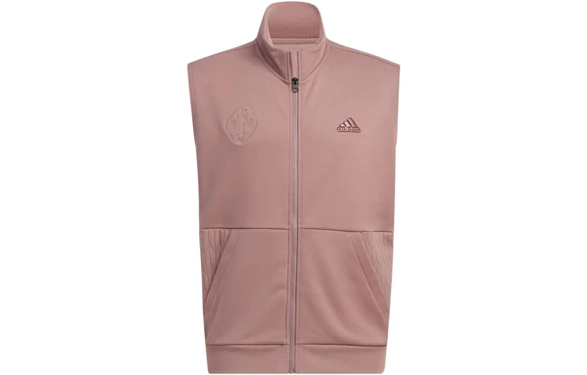 Adidas Vests Unisex Pink Stand Collar Moderate Other