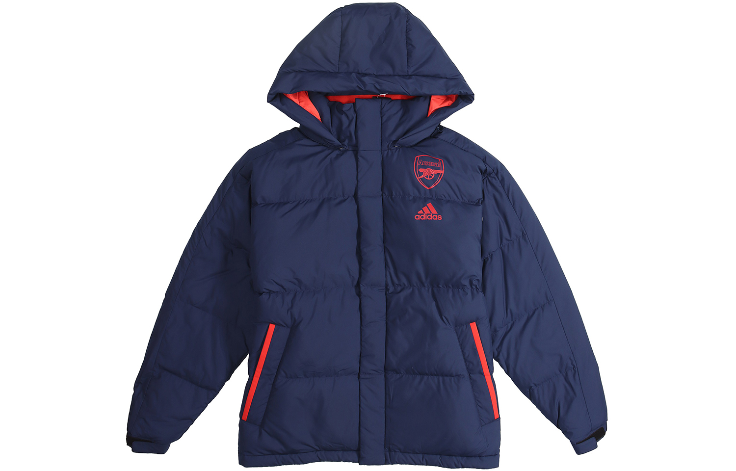 Adidas Arsenal Down Jackets Men's Blue Detachable Hood Moderate