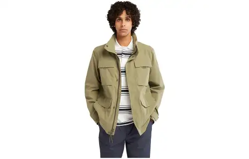 Timberland Jackets Men's Green Stand Collar Moderate Other