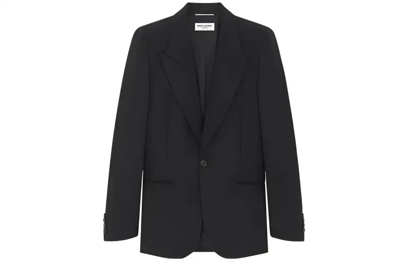SAINT LAURENT Single Breasted Tailored Blazer