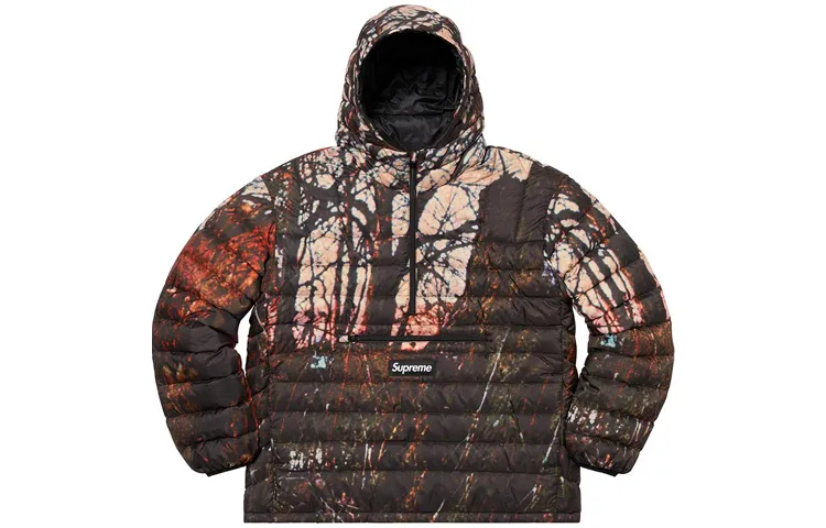 Supreme Micro Down Half Zip Hooded Pullover