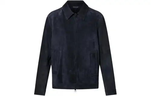 Lv Leather Zipped Blouson