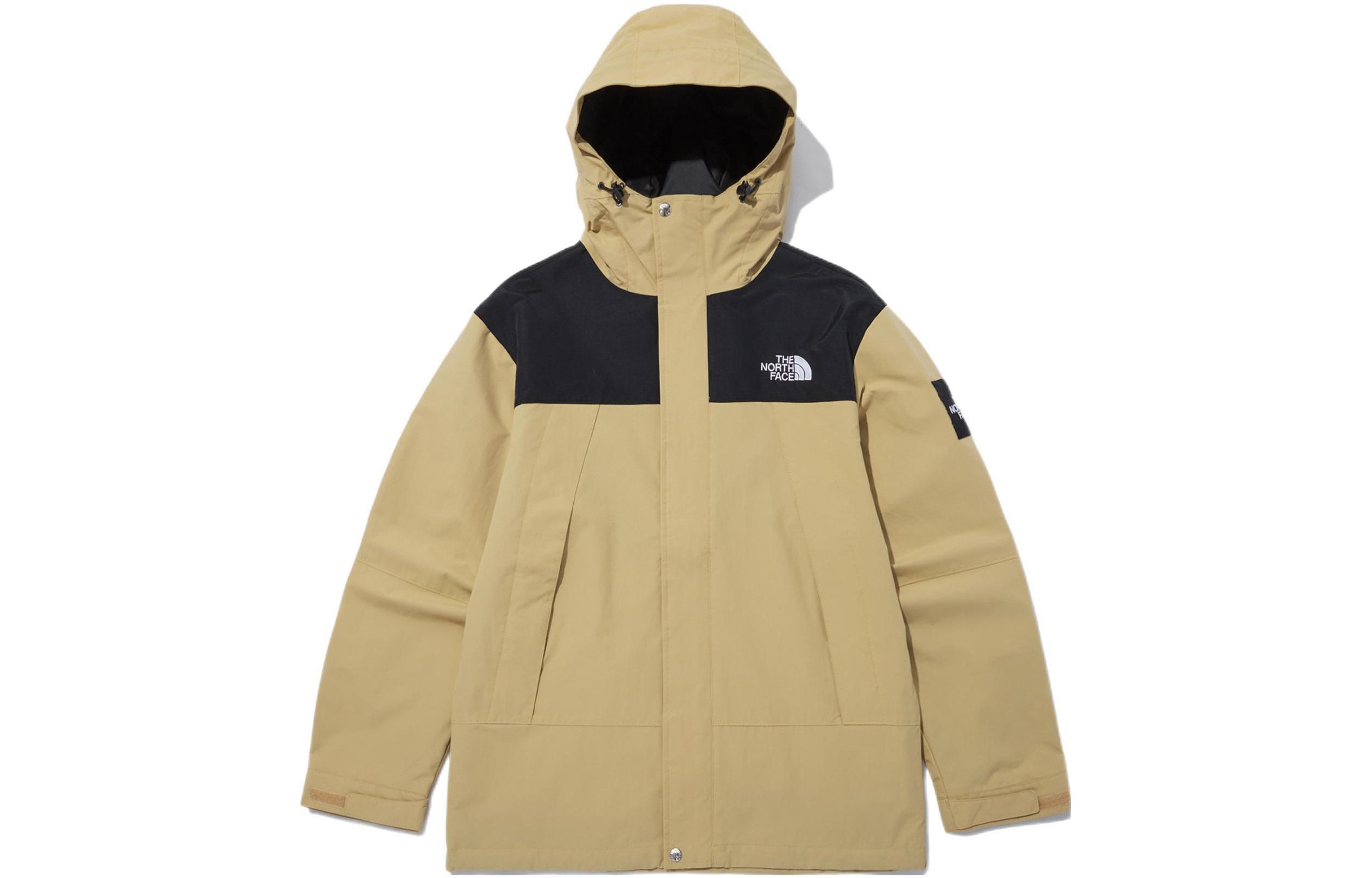 THE NORTH FACE Autumn khaki jacket with zipper with hood, with your logo imprint