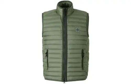 STONE ISLAND Compass-patch Quilted Gilet