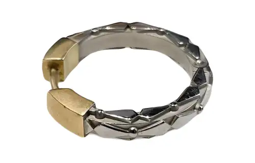 Maison Margiela Brass Earrings Unisex Silver