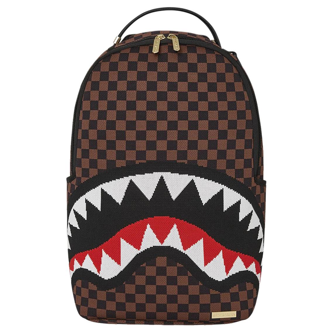Мужской рюкзак SPRAYGROUND Шахматный (коричневый)