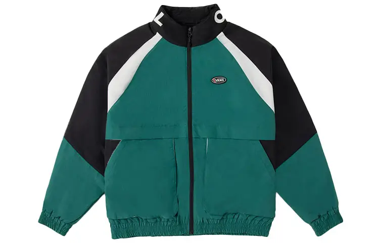 Vans Puffer Jackets Unisex Turquoise Stand Collar Moderate Puffer Jacket