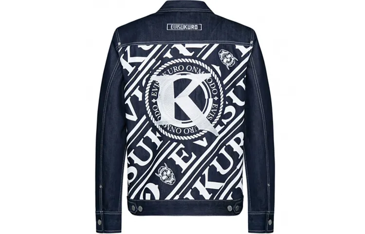 EVISU Denim Jacket Men's Dark Blue