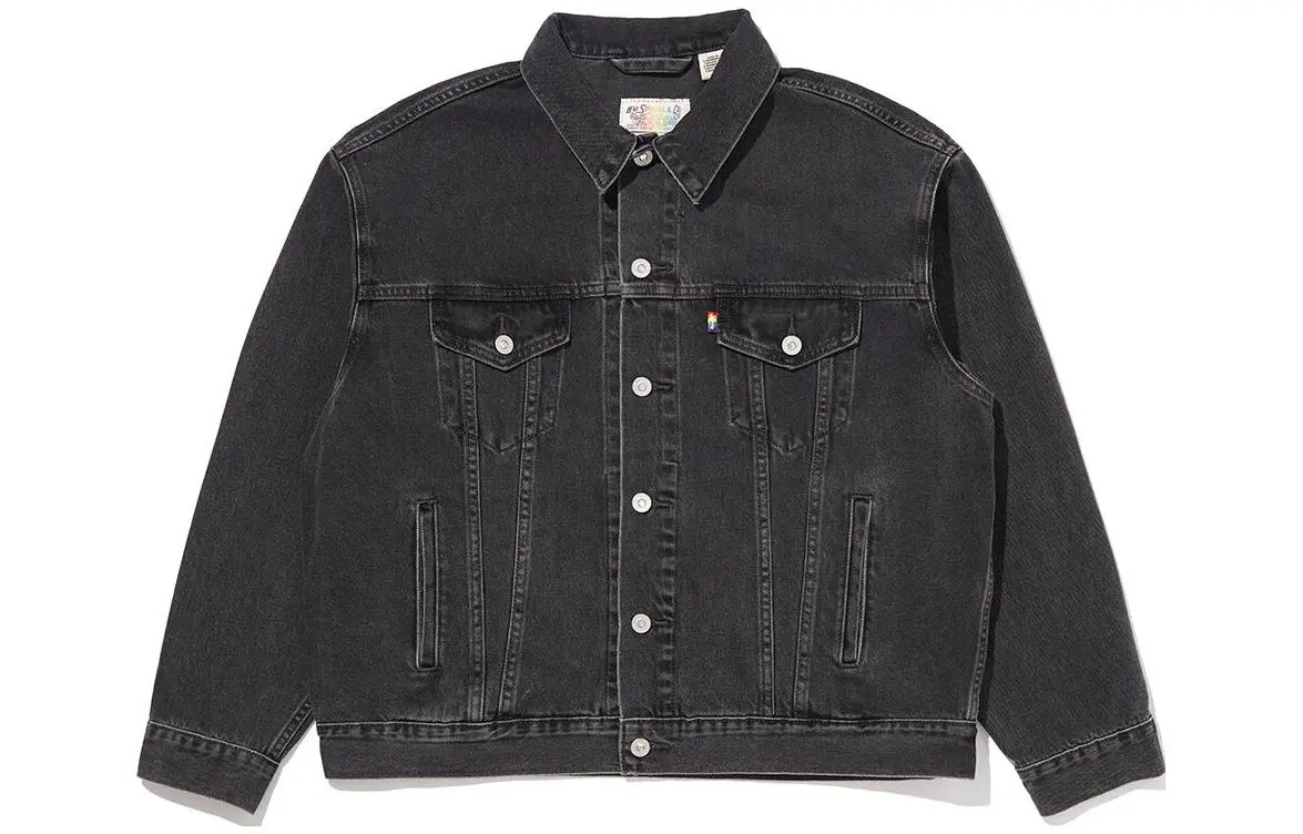 Levi's SS23 Jackets Men's Black Lapel Moderate