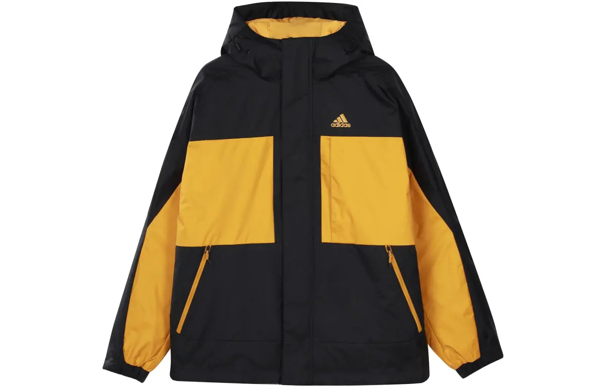 Adidas Down Jackets Men's Black Hooded Moderate Other