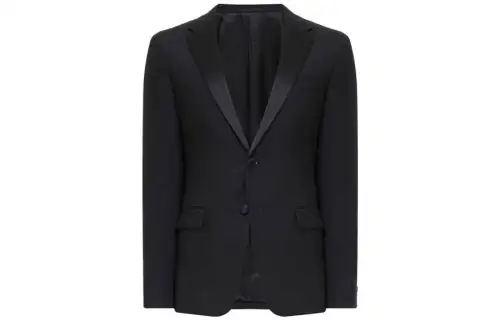 PRADA Business Suits Men's Blue Suit Collar Moderate Business Suit