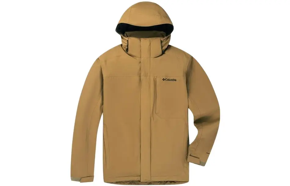 Columbia Waterproof, Windproof, And Breathable Windbreaker Jacket Men's Brown