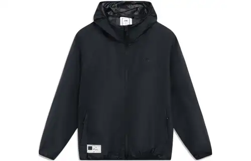 Li Ning Jackets Men's Black Hooded Thin Other