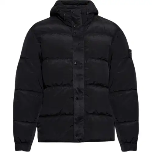 STONE ISLAND Logo Patch Hooded Puffer Jacket