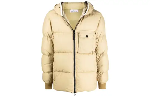 STONE ISLAND FW21 Down Jacket Unisex Yellow