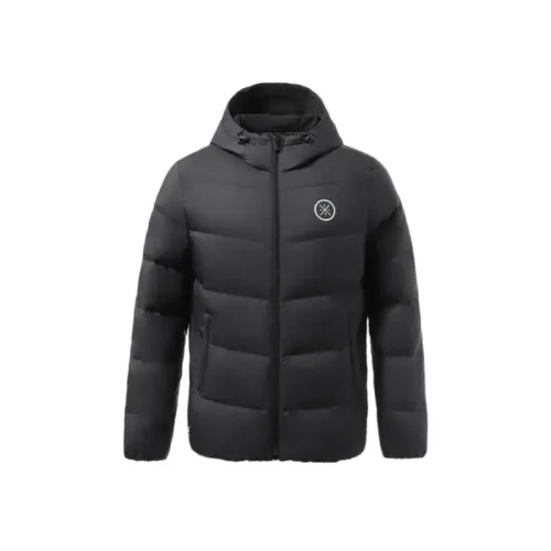 Li Ning Down Jacket Men's New Standard Black