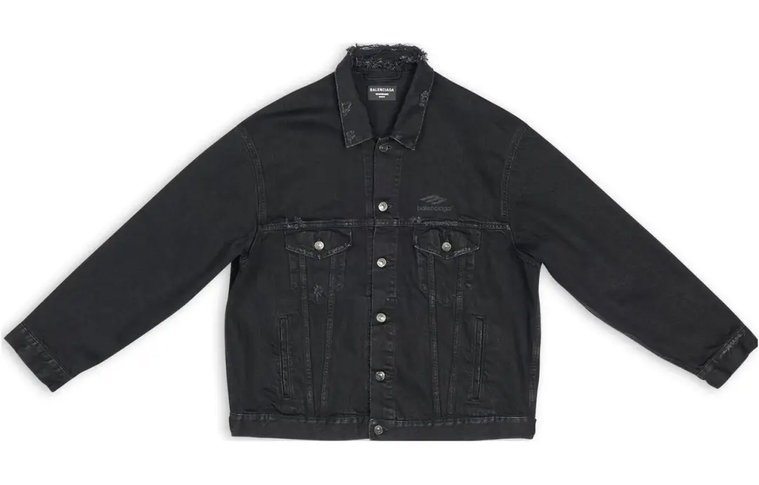Balenciaga 3B Sports Icon Large Fit Japanese Denim Jacket