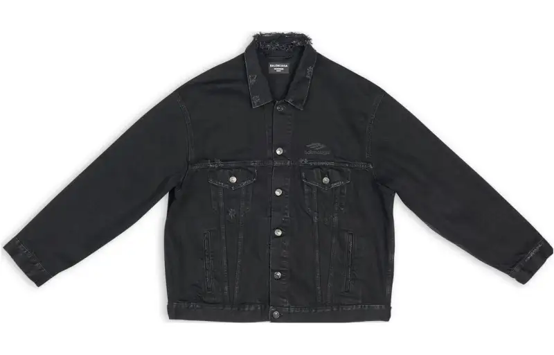 Balenciaga 3B Sports Icon Large Fit Japanese Denim Jacket