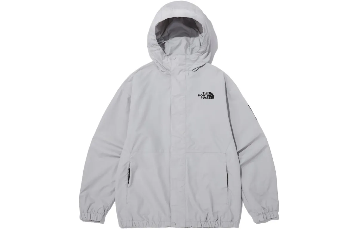 THE NORTH FACE Jackets Men's Light Gray Hooded Moderate Other