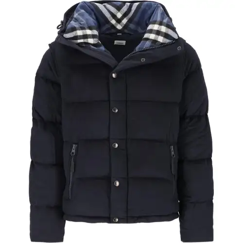 Burberry Down Jacket Men's Marine Blue