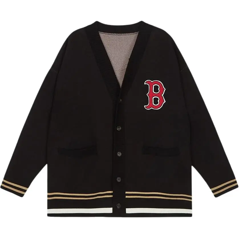 MLB x DISHINI,LIANMINGKUAN Boston Red Sox Knitwear Unisex Black