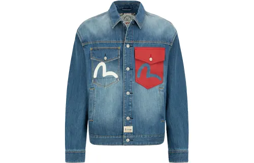 EVISU SS22 Denim Jacket Men's Denim Blue