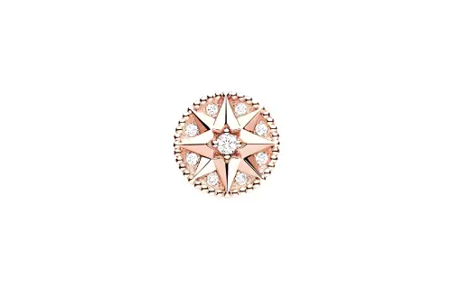 DIOR Stud Earrings Women's Rose Gold