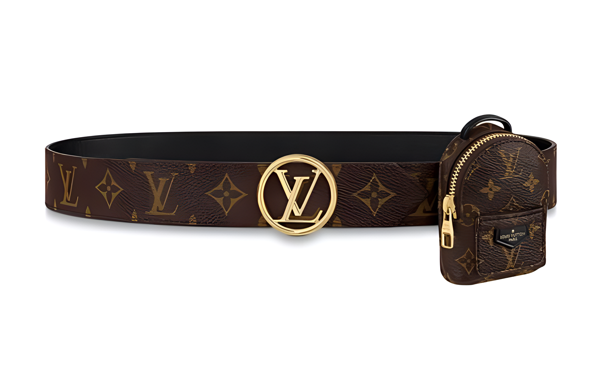 Женский ремень Louis Vuitton PALM SPRING (коричневый)
