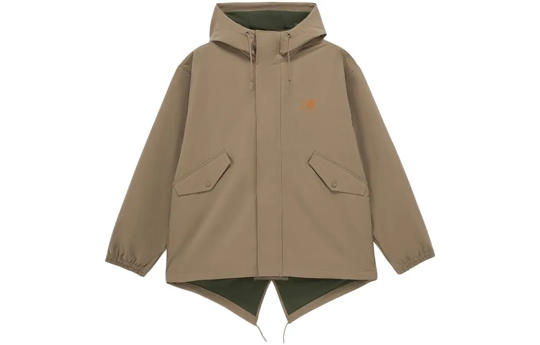 New Balance Jackets Men's Brown Hooded Moderate Other