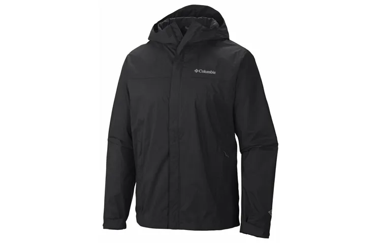 Columbia Outdoor Hiking Waterproof, Windproof, Breathable, Lightweight Windbreaker Jacket Men's Black