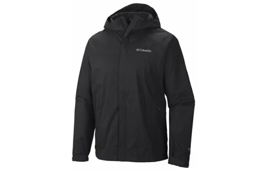 Columbia Outdoor Hiking Waterproof, Windproof, And Breathable Windbreaker Jacket Men's Black