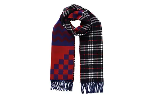 Burberry Knit Scarves Women's Black/Red