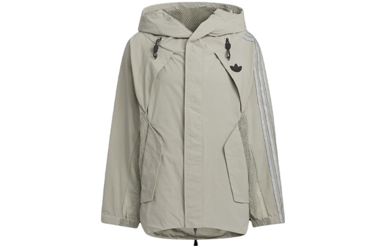 Adidas Originals X HAMCUS Adidas Originals X HAMCUS Jackets Unisex Pebble Silver Gray Hooded Moderate Other