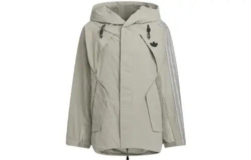 Adidas Originals X HAMCUS Adidas Originals X HAMCUS Jackets Unisex Pebble Silver Gray Hooded Moderate Other